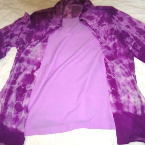 Tank & Blouse Set Sheer Top - Picture 5 of 6